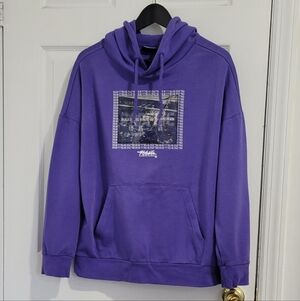 Badfive Purple Graphic Hoodie